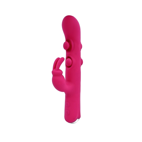 Adam & Eve Crescendo Deluxe Vibrator - Product Shot - Rabbit to Left