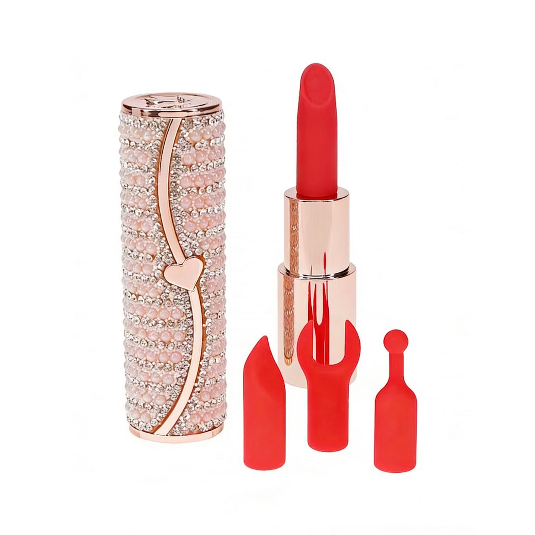 Diamante Lipstick Vibrator - All Components