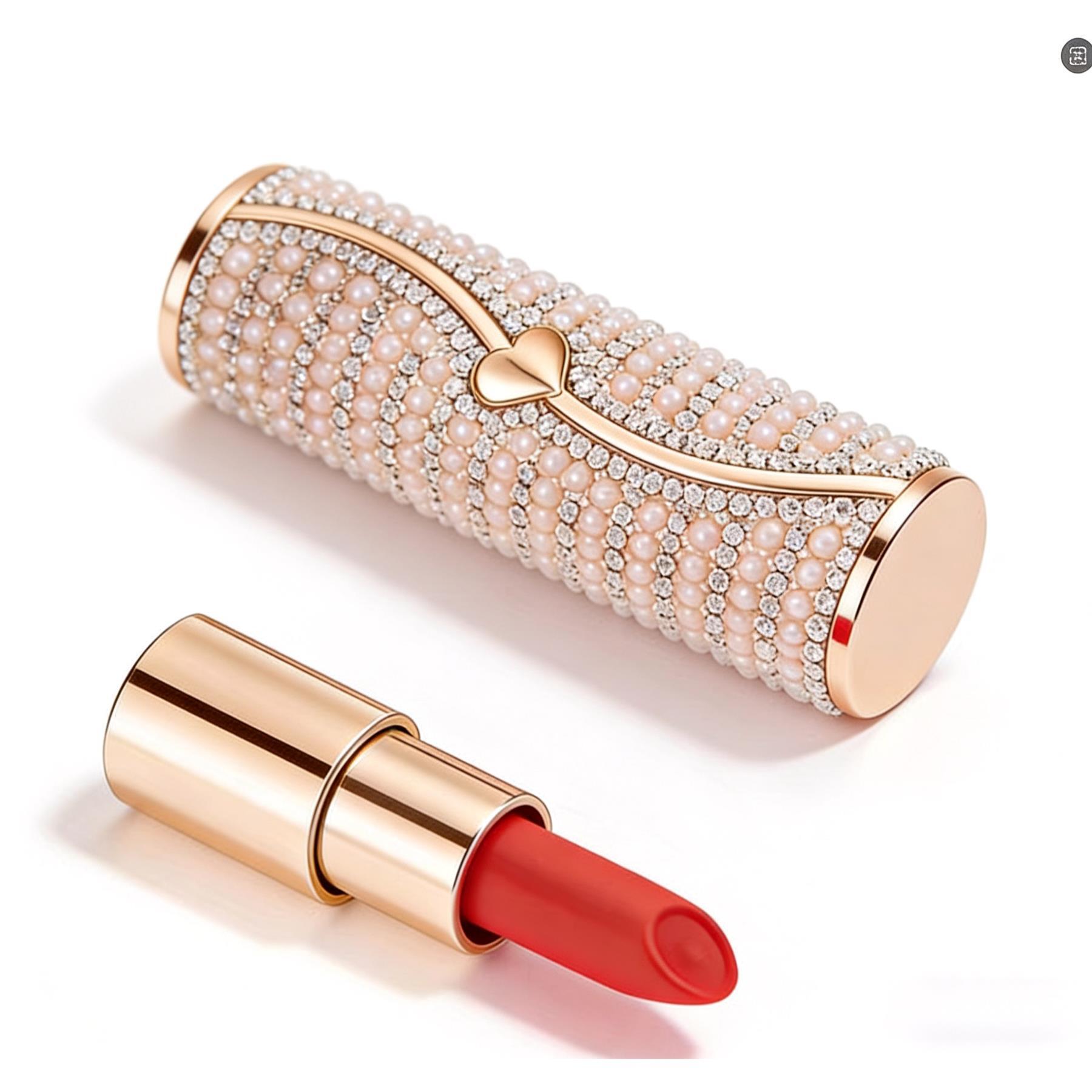 Diamante Lipstick Vibrator - Vibrator and Case