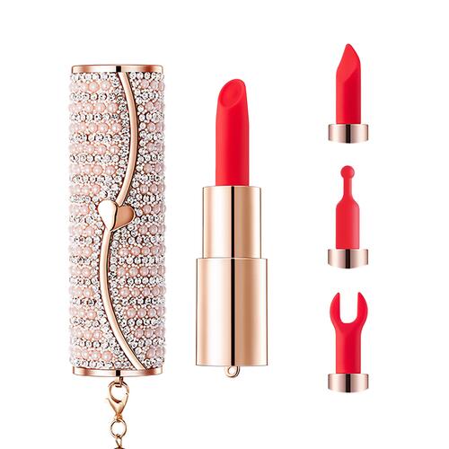 Diamante Lipstick Vibrator - All Compnents