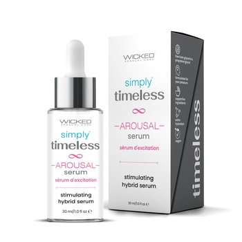 SIMPLY TIMELESS AROUSAL SERUM bottle & box front