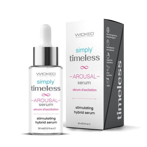 SIMPLY TIMELESS AROUSAL SERUM bottle & box front