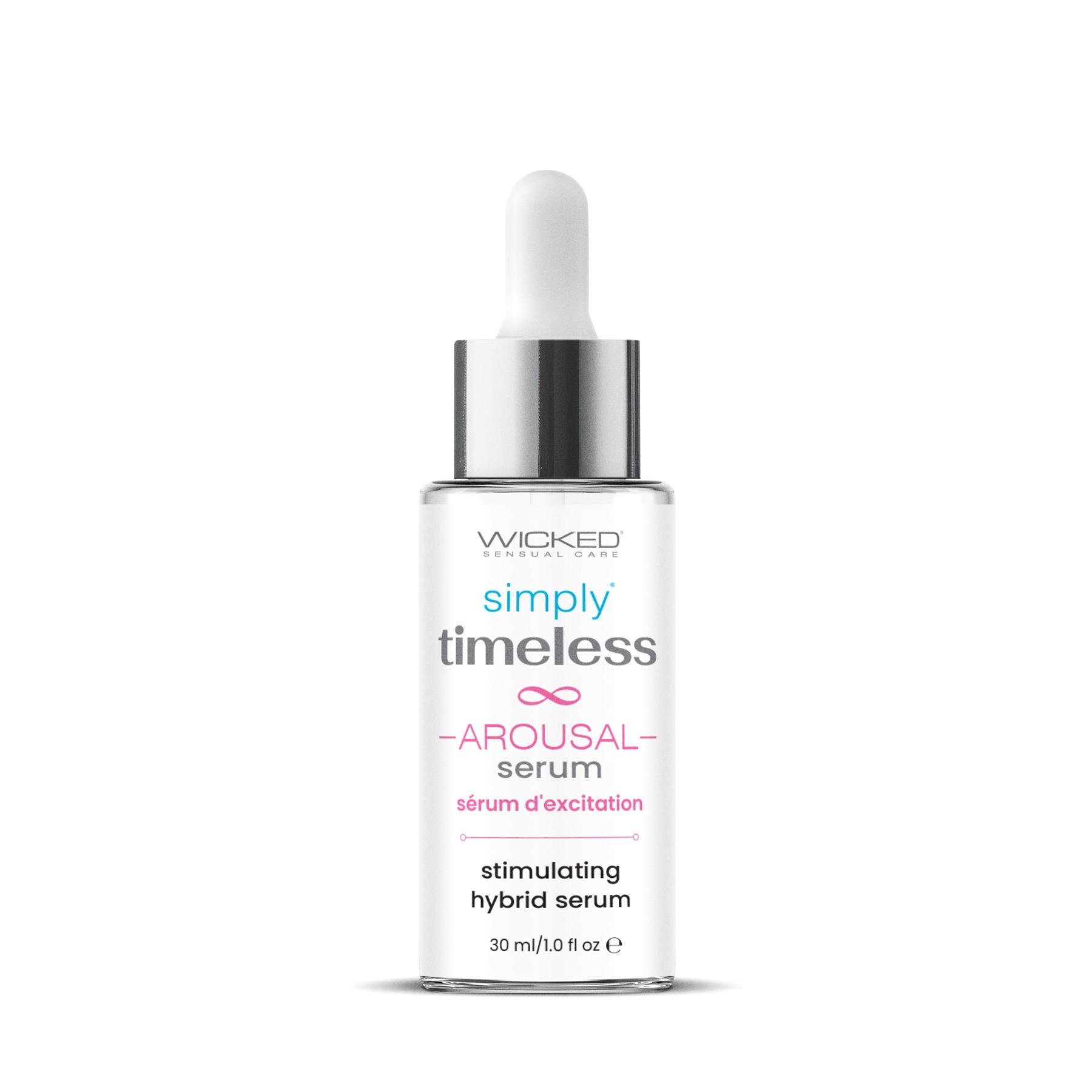SIMPLY TIMELESS AROUSAL SERUM front of bottle