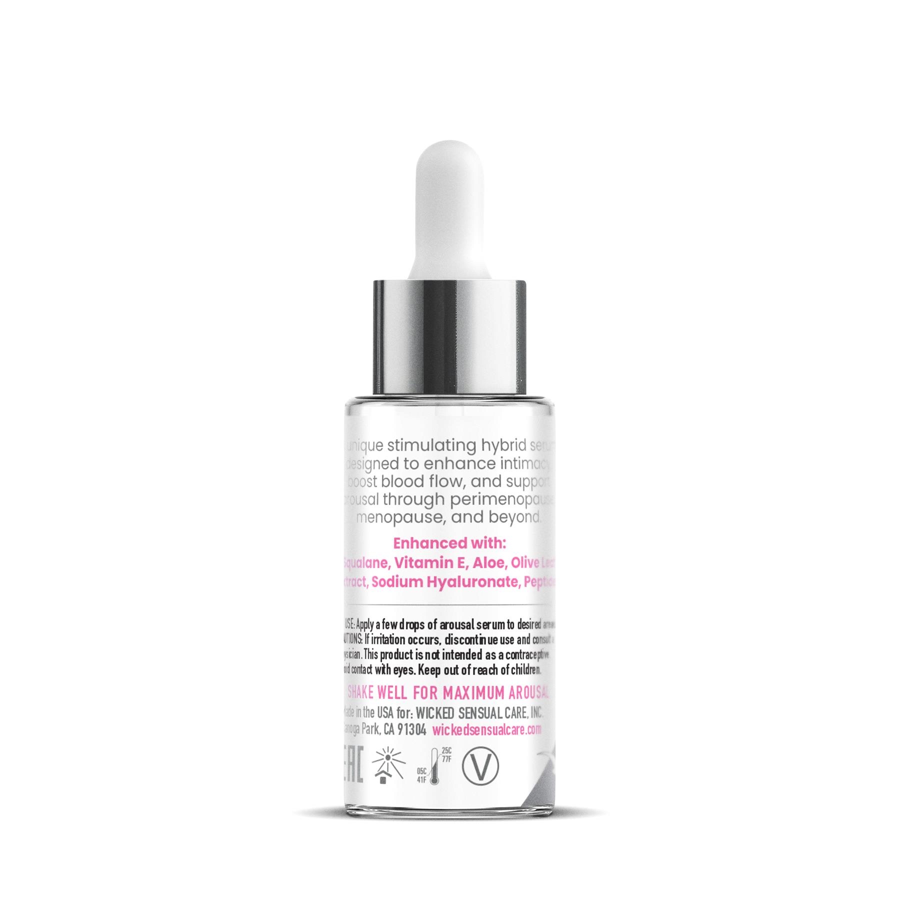 SIMPLY TIMELESS AROUSAL SERUM back of bottle