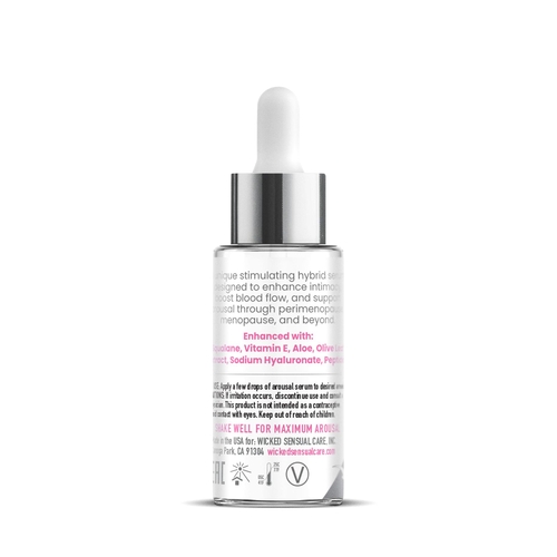 SIMPLY TIMELESS AROUSAL SERUM back of bottle