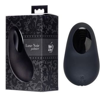 Adam & Eve Luxe Noir Palmier Personal Massager - Product and Packaging