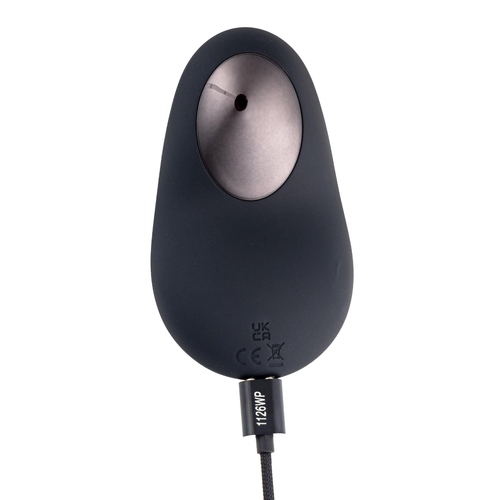 Adam & Eve Luxe Noir Palmier Personal Massager - Showing Where Charging Cable is Placed