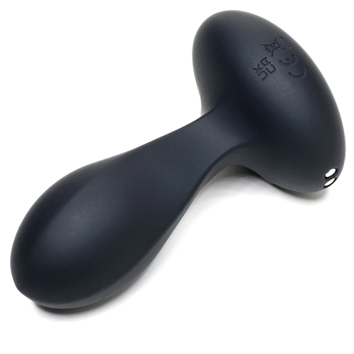 Adam & Eve Luxe Noir Prise Plush Vibrating Plug - Product Shot #3