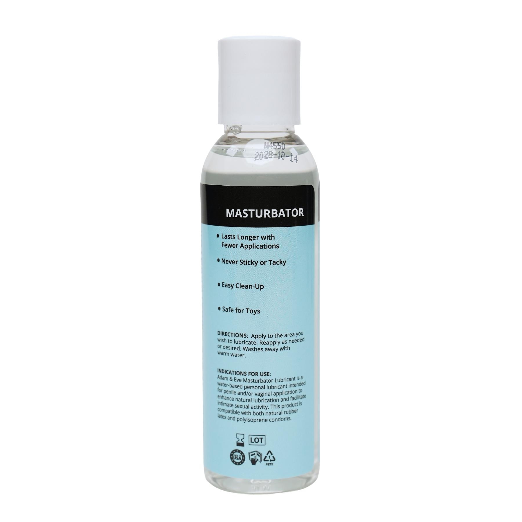 4oz Adam & Eve Masturbator Lube back right panel