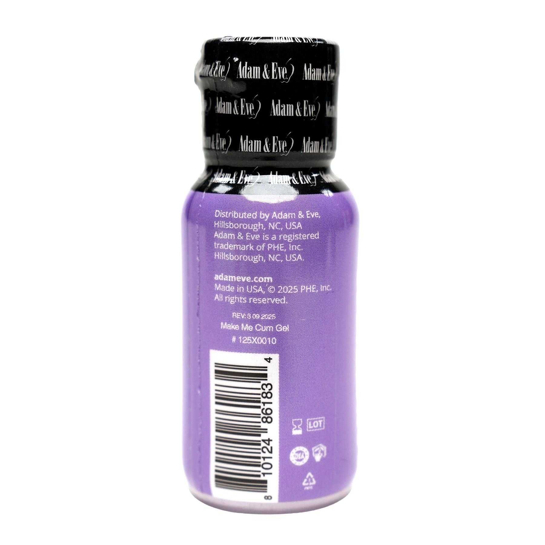 Adam & Eve Clit Sensitizer back of bottle