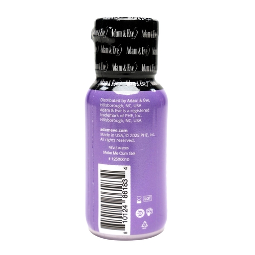 Adam & Eve Clit Sensitizer back of bottle