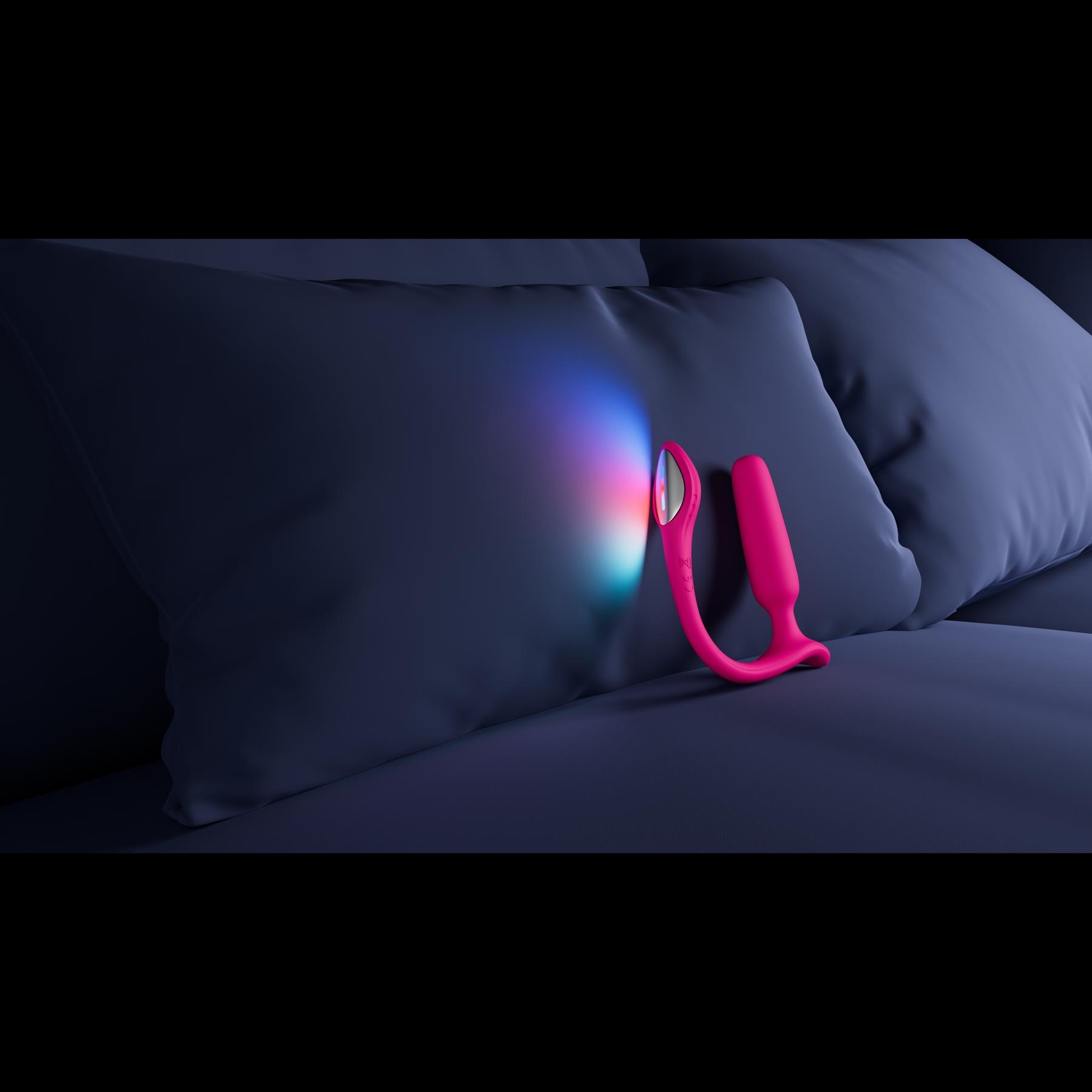 Lovense Lush Bluetooth Anal Vibrator lifetsyle image on bed