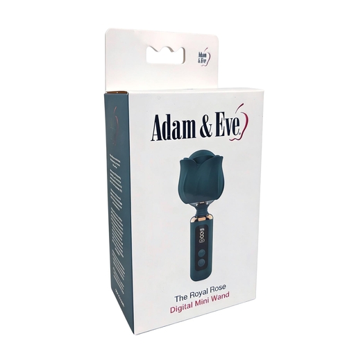 Adam & Eve The Royal Rose Digital Mini Wand - Packaging Shot - Emerald