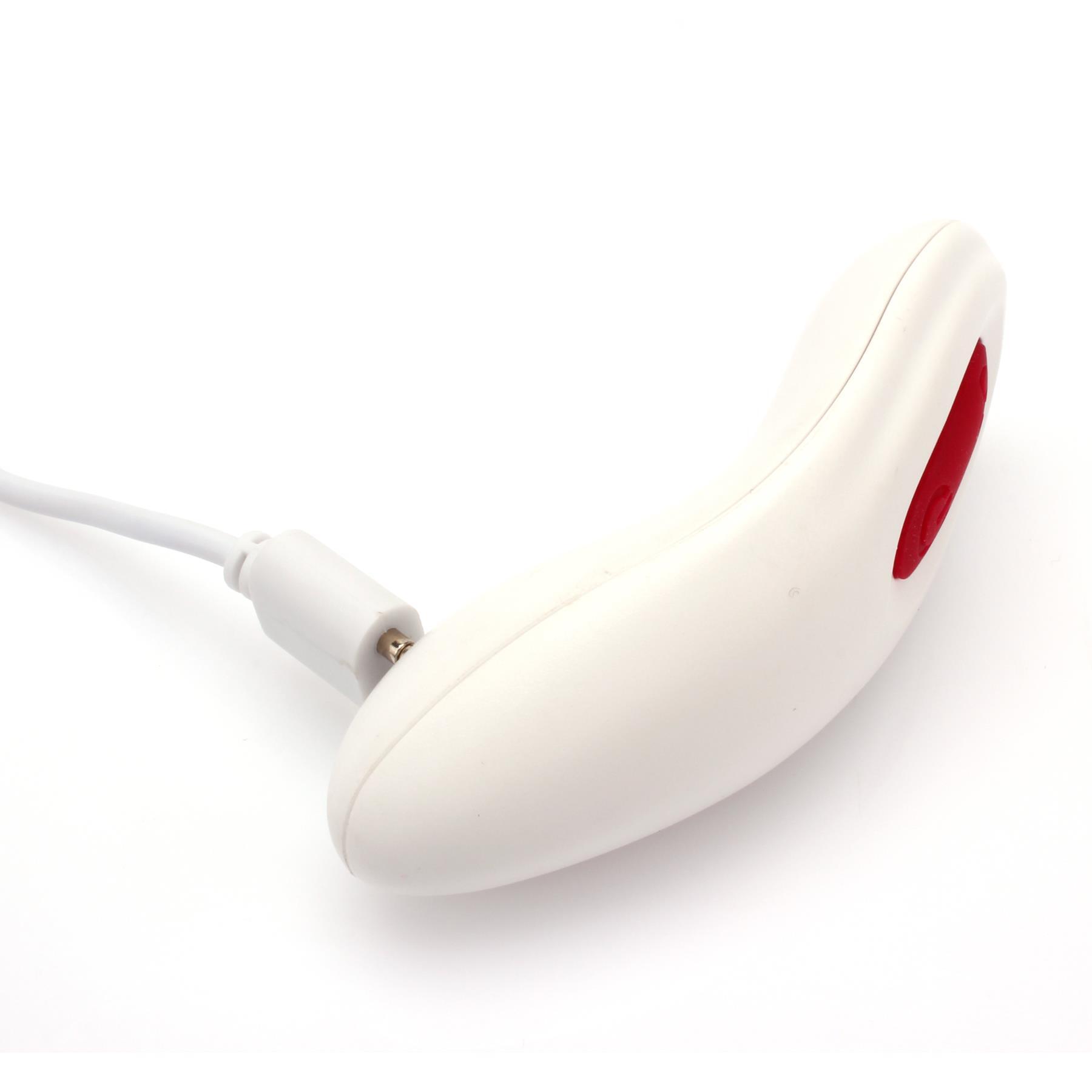 Adam & Eve L-O-V-E Vibrator Collection - Remote Control Showing Where Charging Cable is Placed
