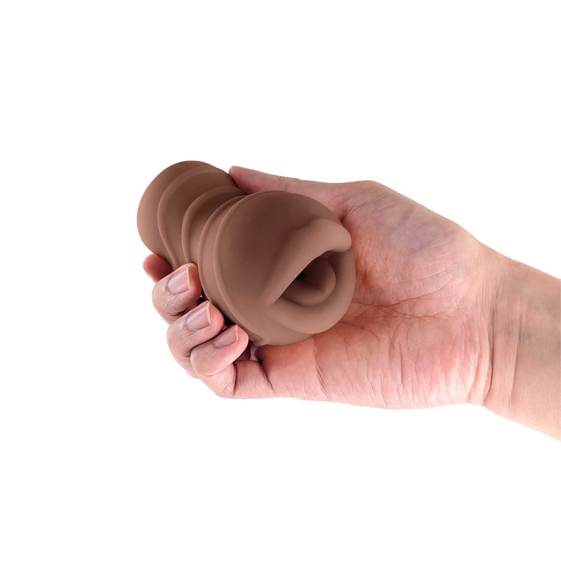 Pocket Pals - Mouth Stroker brown hand held