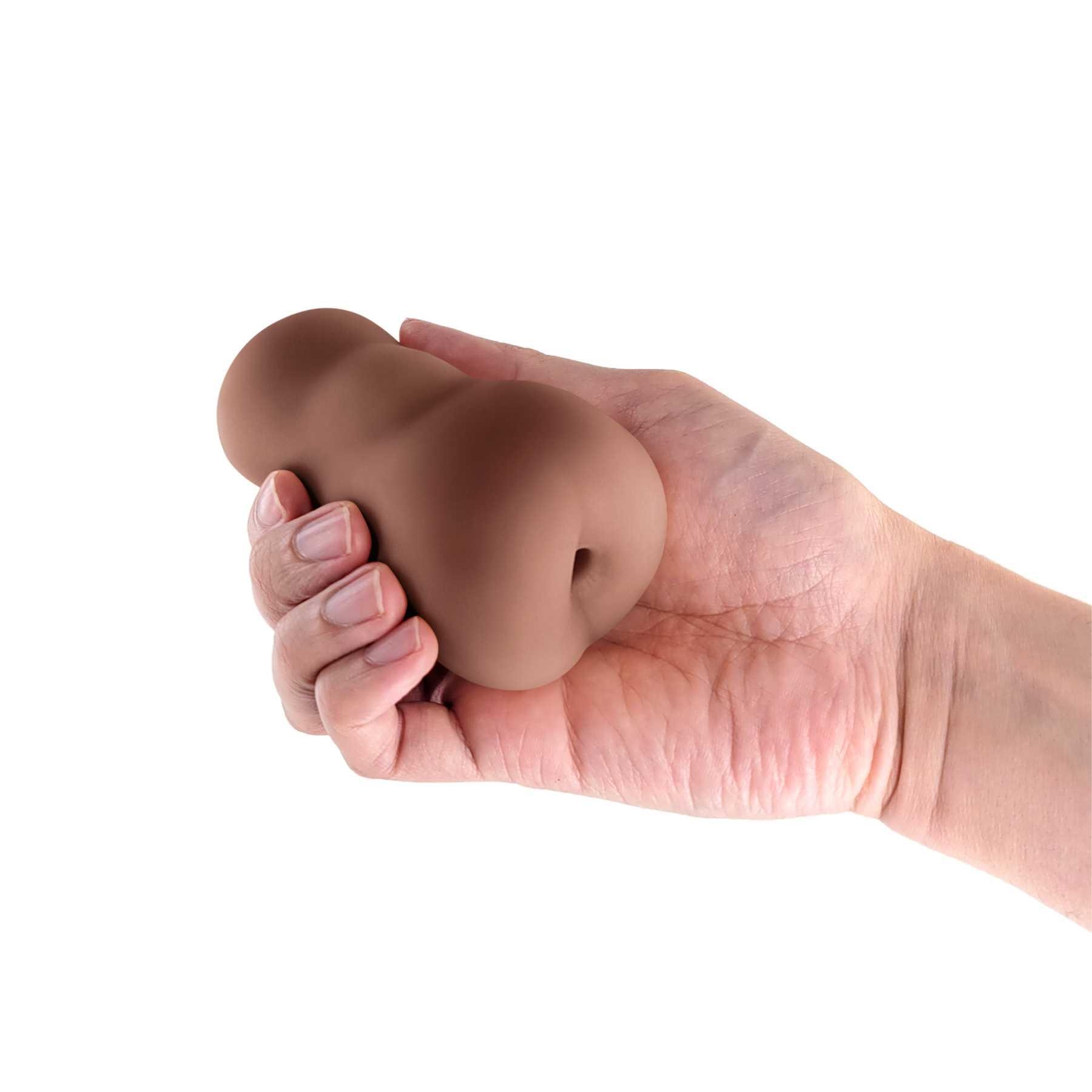 Pocket Pals - Anal Stroker brown hand held