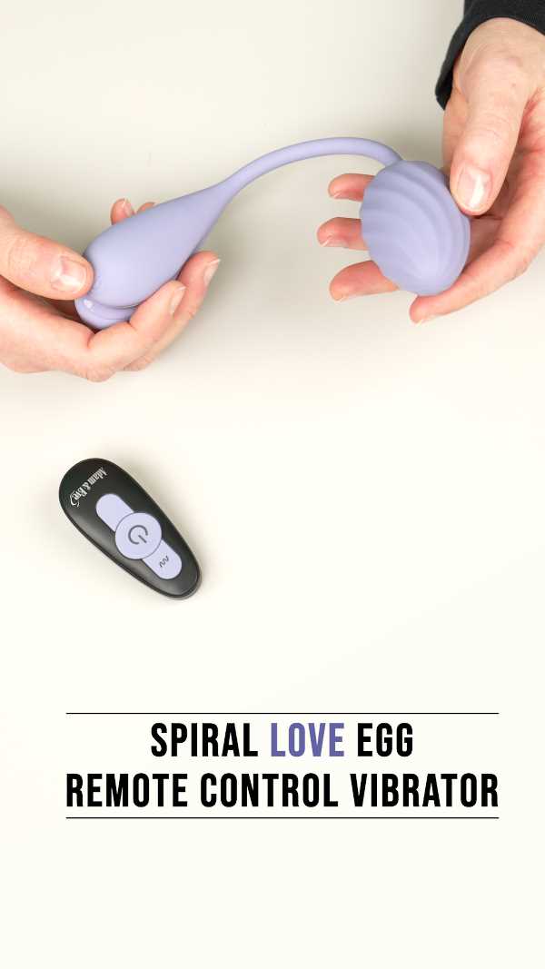 love egg sex toy Adam & Eve Spiral Love Egg With Remote - Vibrators main image 1