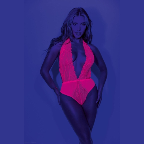 Boxed neon teddy front