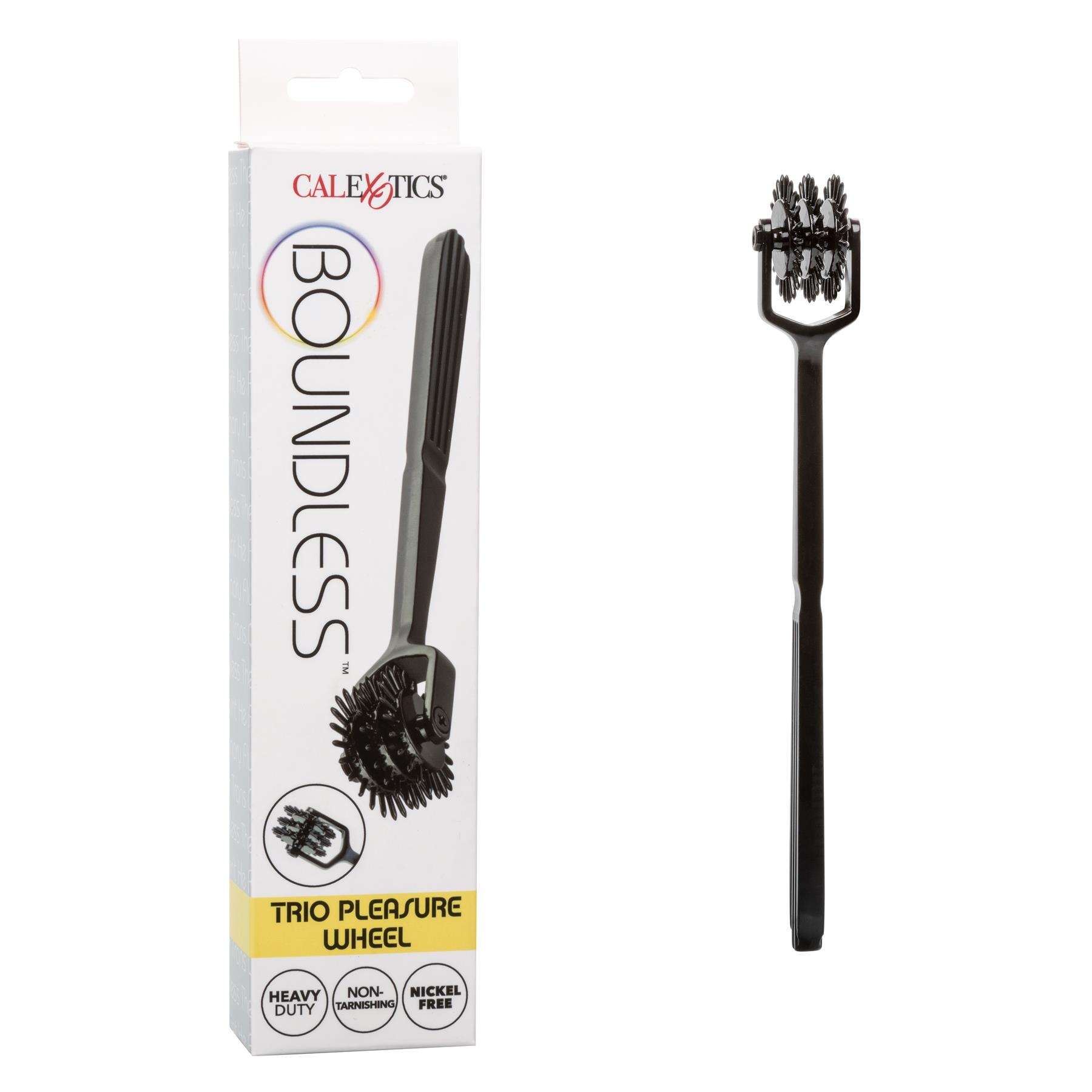 Boundless Trio Pleasure Wheel and front of package