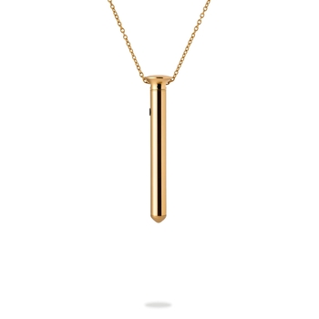 Crave Pleasure Jewelry Vesper Mini Necklace Vibrator rose gold view 1