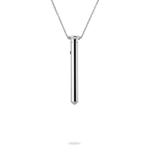 Crave Pleasure Jewelry Vesper Mini Necklace Vibrator silver view 1