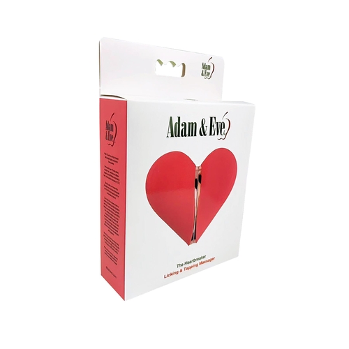 Adam & Eve The Heartbreaker Licking and Tapping Massager - Packaging Shot