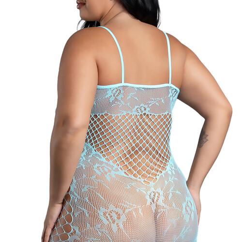 Dream of Me Footless Open Crotch Bodystocking cropped queen back