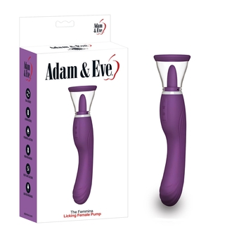 Adam & Eve The Femmina Licking Female Pump - Product and Packaging