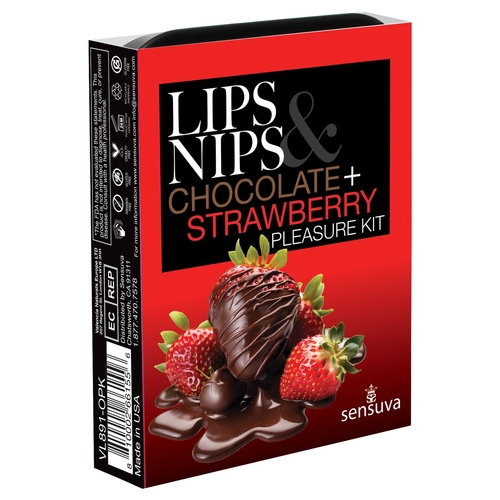 Lips & Nips Chocolate and Strawberry Pleasure Kit