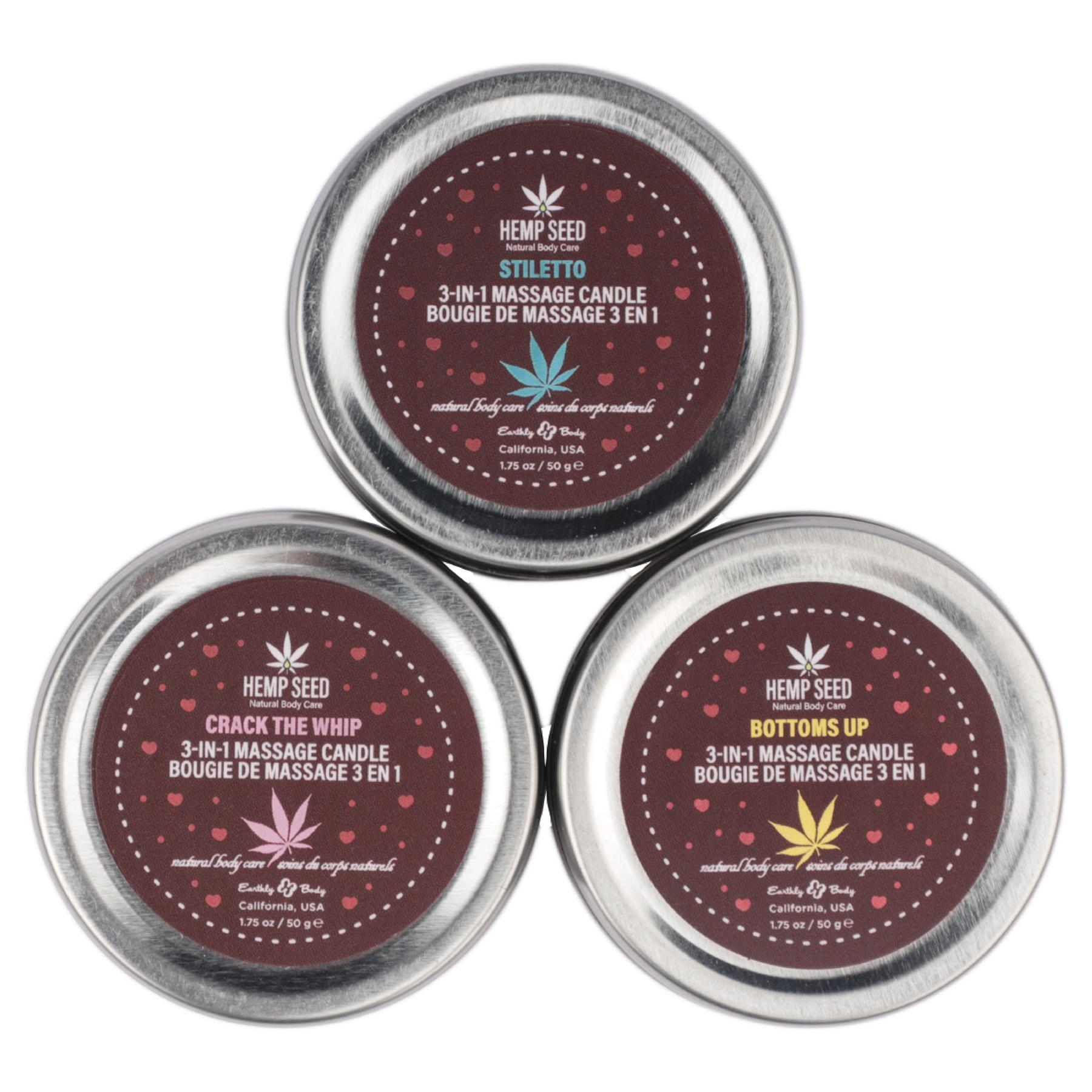 Trio Of Love Massage Candles view 1