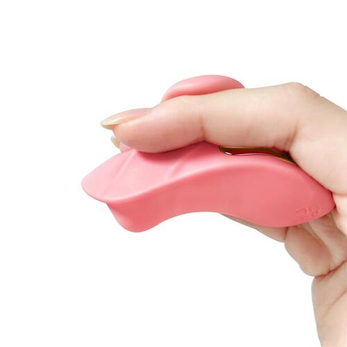 Adam & Eve Dainty Darling Mini Finger Vibe - Hand Shot - Pink