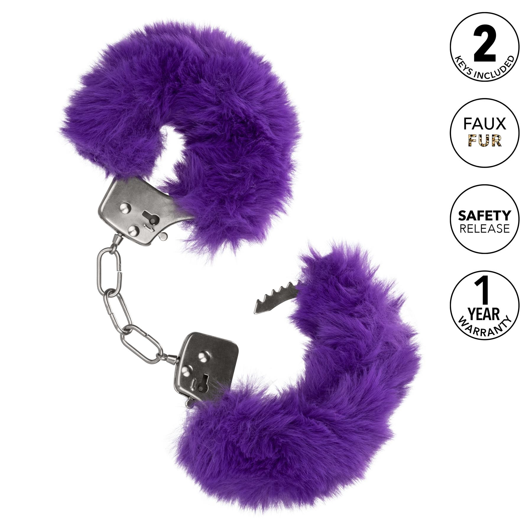 Ultra Furry Cuffs - Features purple