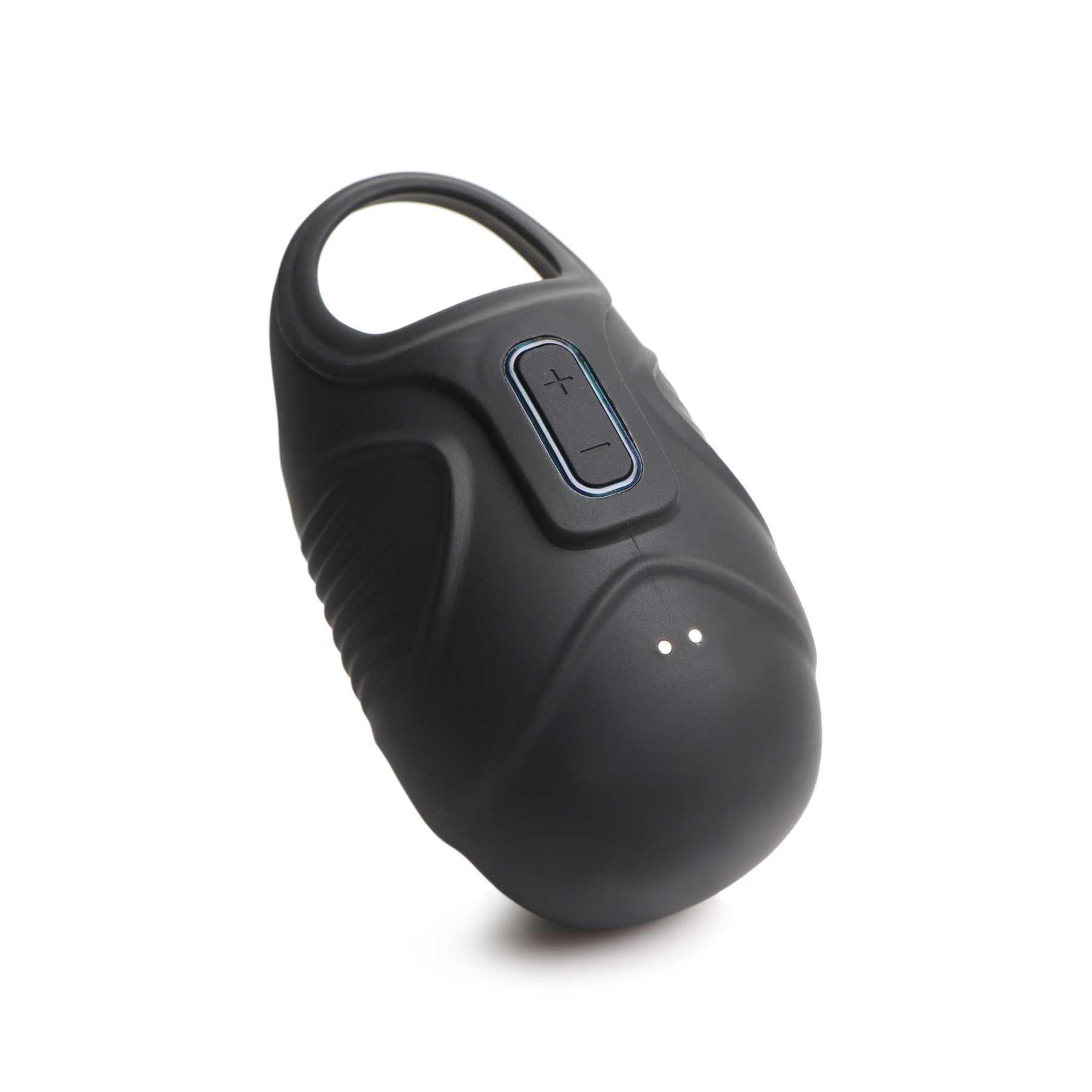 7X Vibrating Silicone Ball Sack side view