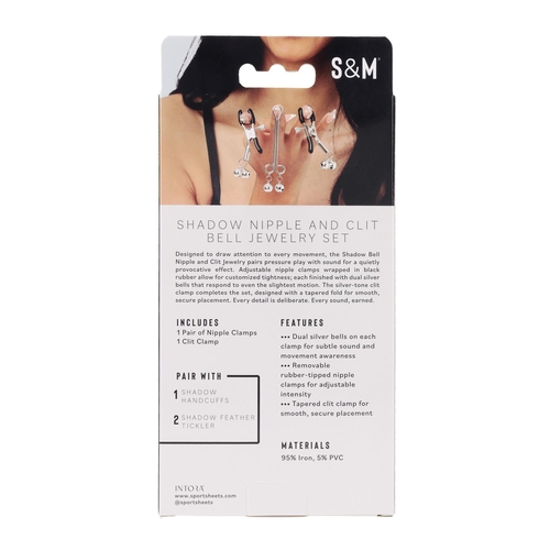 Shadow Bell Nipple & Clit Set back of package