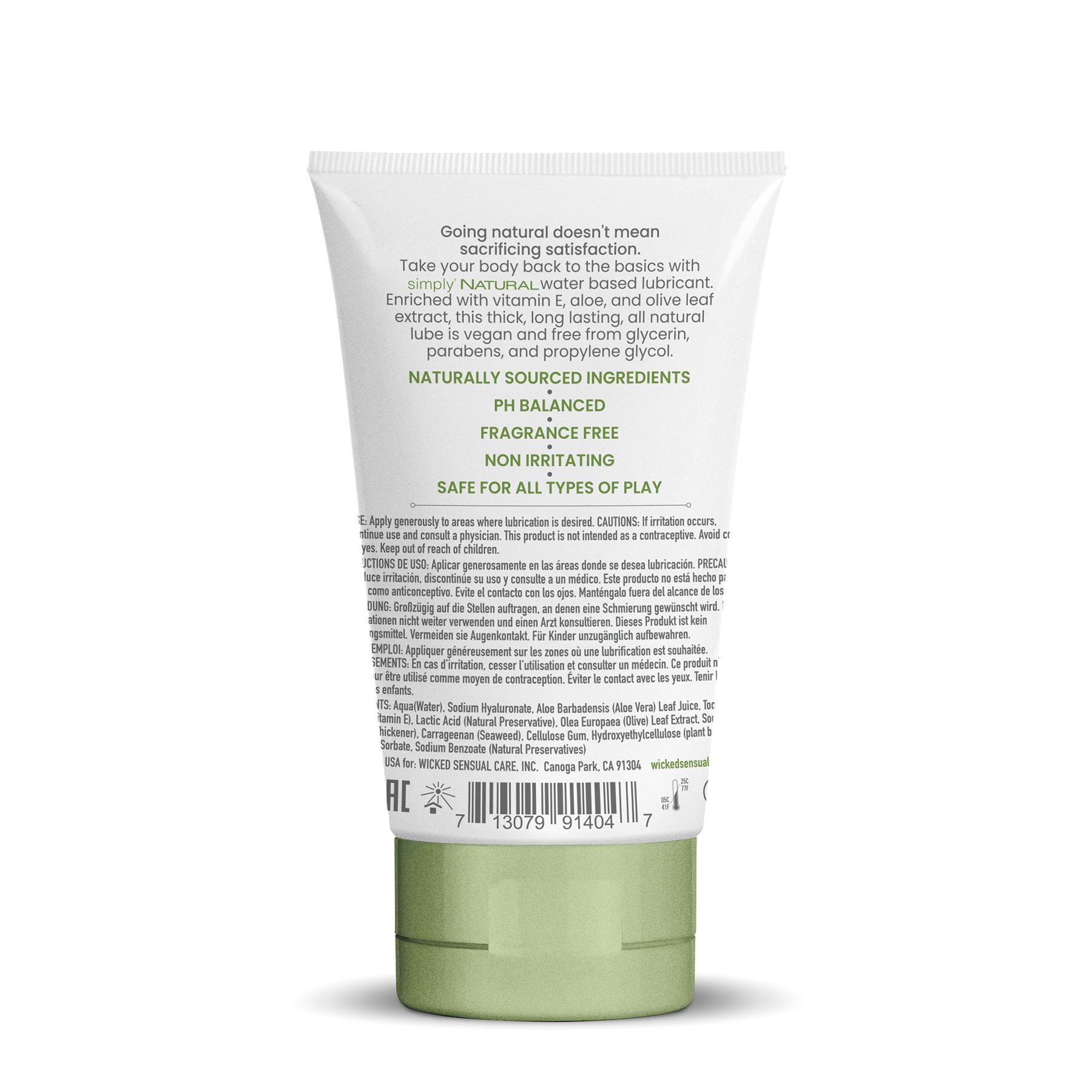 WICKED SENSUAL SIMPLY NATURAL LUBE back