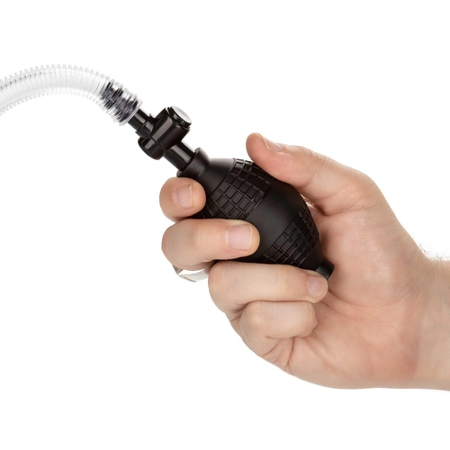Dr. Joel Kaplan® Erection Pump hand holding bulb