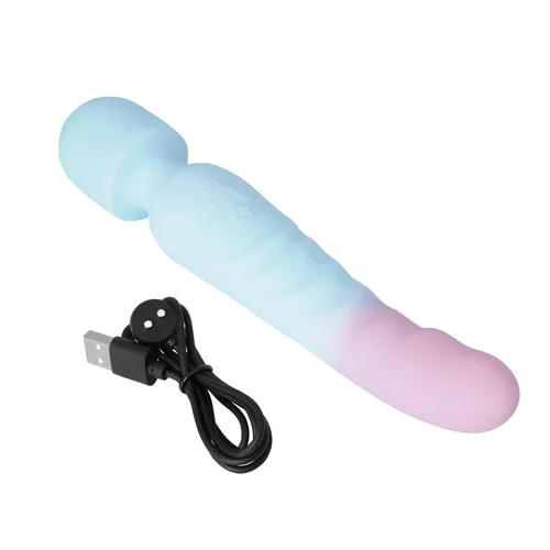 Adam & Eve Double De-lite Warming Wand Massager - With Charging Cable