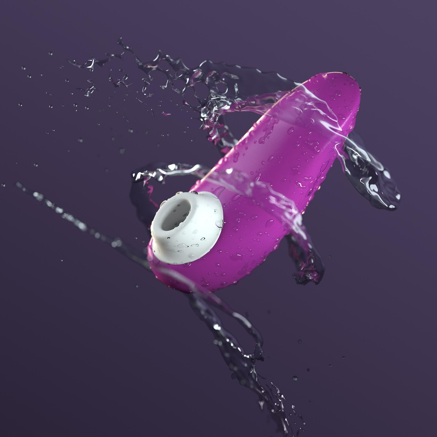 Womanizer Starlet 3 Clitoral Stimulator - plum showing its waterproof