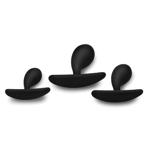 dark droplets 3 Piece Anal Trainer front view