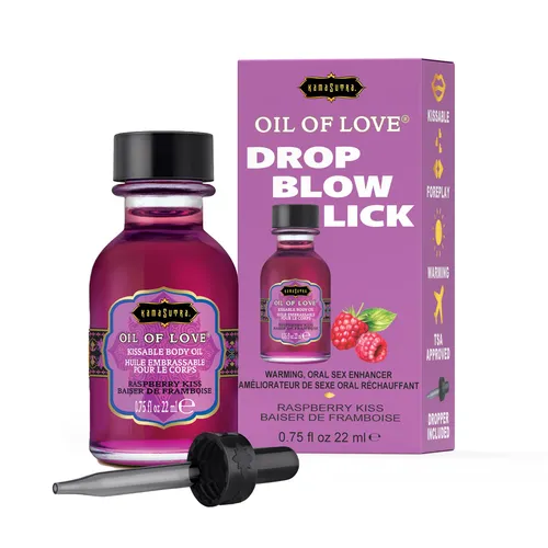 Kama Sutra OIL OF LOVE  Drop Blow Lick Raspberry front