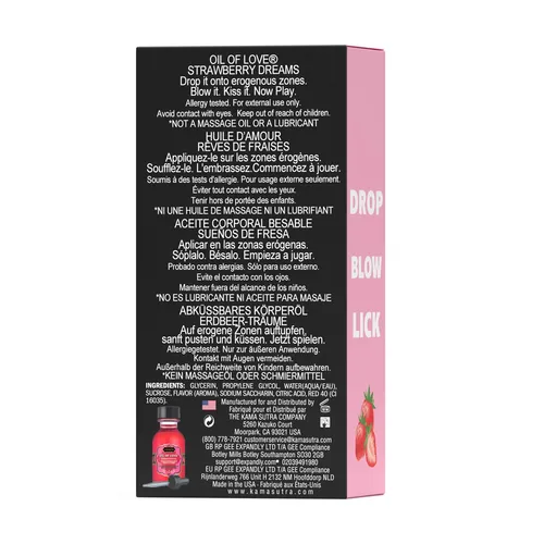 Kama Sutra OIL OF LOVE  Drop Blow Lick Strawberry back
