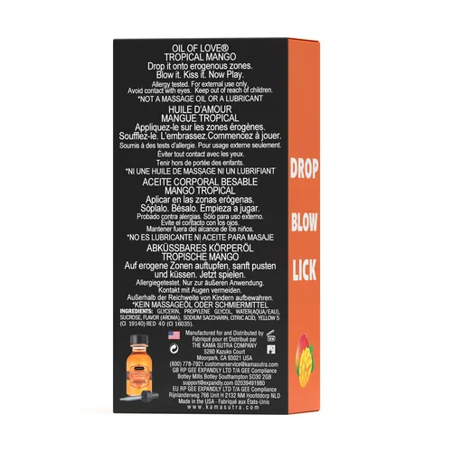 Kama Sutra OIL OF LOVE  Drop Blow Lick mango back