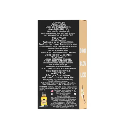 Kama Sutra OIL OF LOVE  Drop Blow Lick Vanilla back