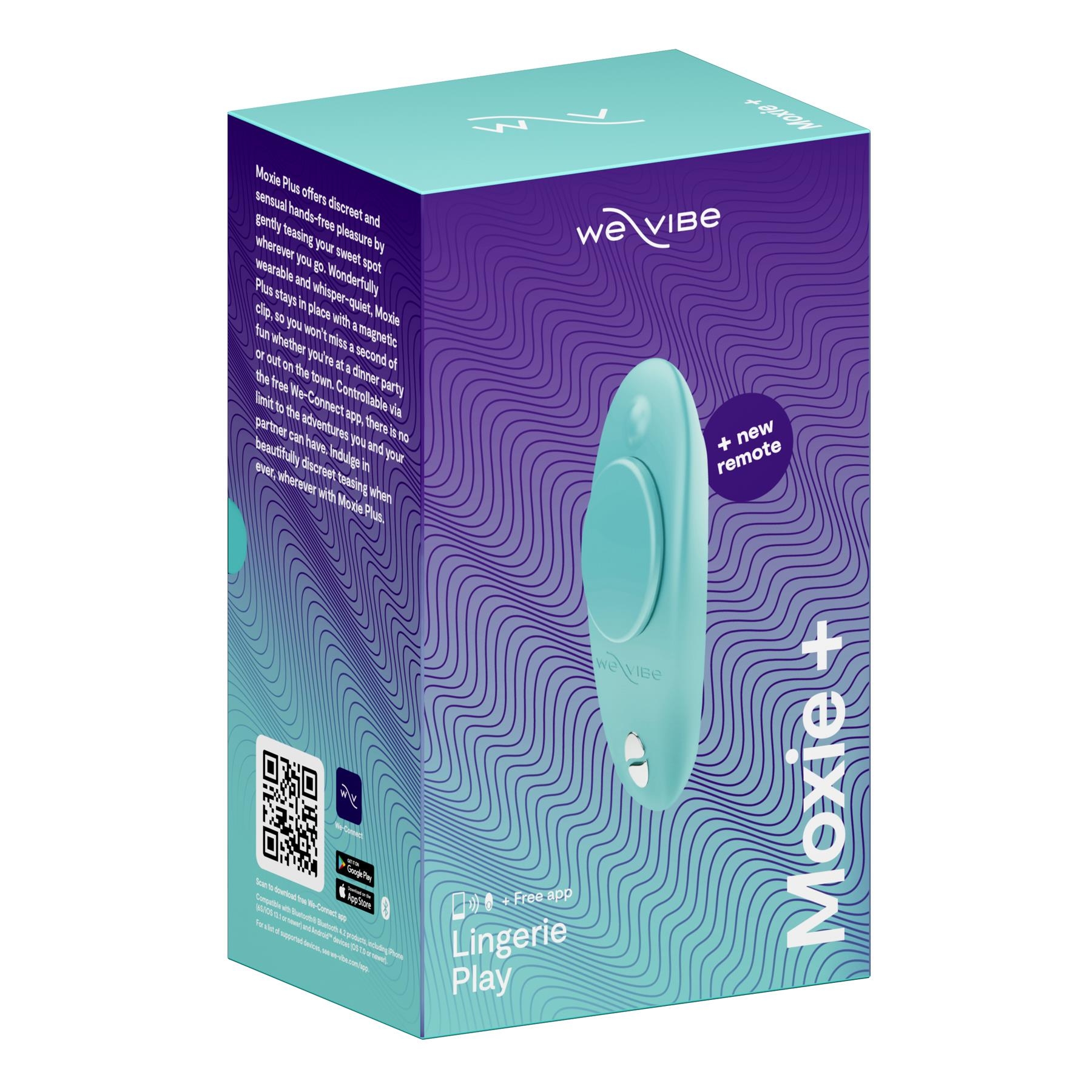 We-Vibe Moxie+ color aqua box