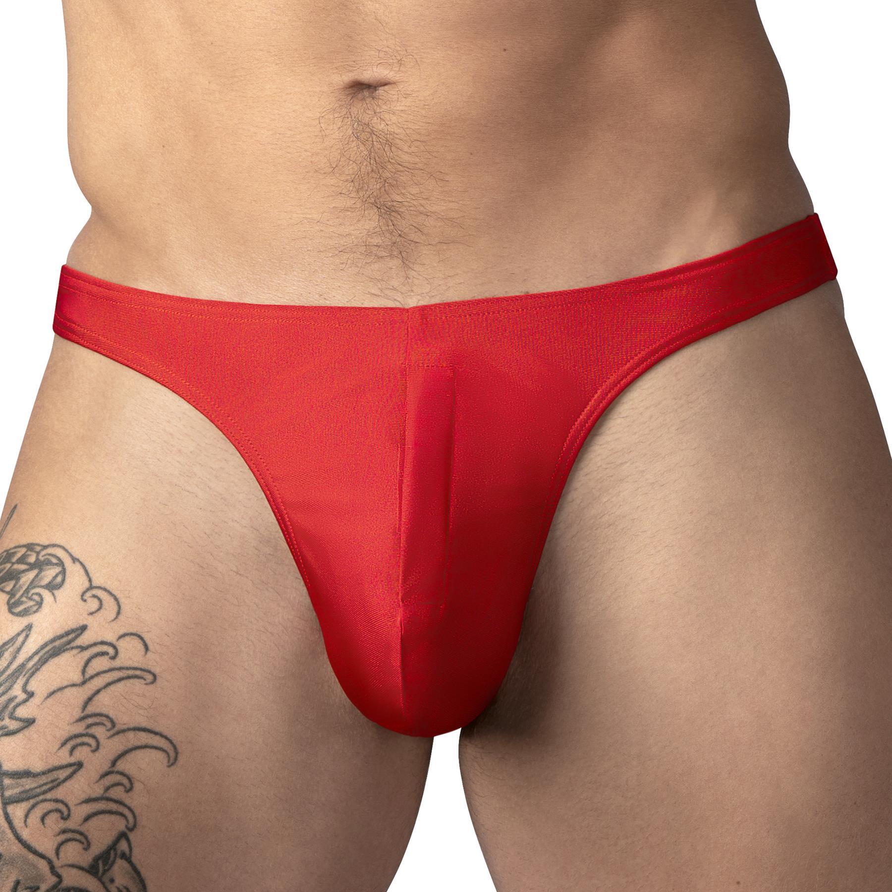 Pull Tab Thong  red front cropped