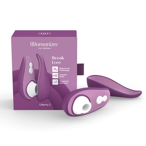 Womanizer Liberty 2 Pleasure Air Clitoral Stimulator COLOR PURPLE PACKAGING