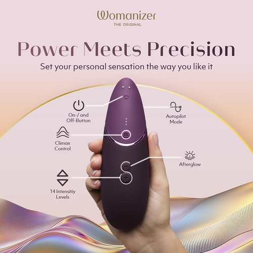 Womanizer Next Pleasure Air Clitoral Stimulator COLOR PURPLE FEATURES 2