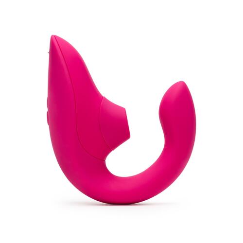 Womanizer Blend Pleasure Air Clitoral Stimulator VIEW FROM SIDE color pink