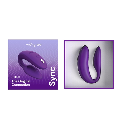 We-Vibe Sync 2 Couples Massager - Packaging opened purple