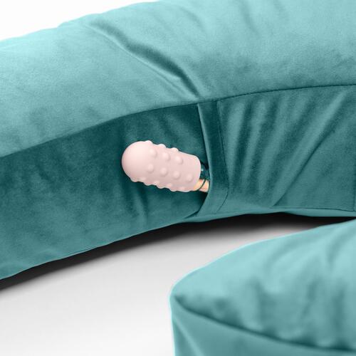 Liberator Side Snuggle Pillow close up color blue